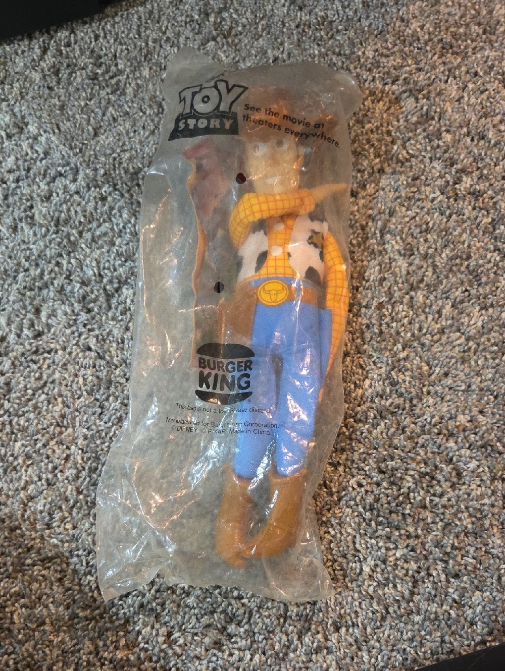 Vintage Burger King Toy Story Woody Figure